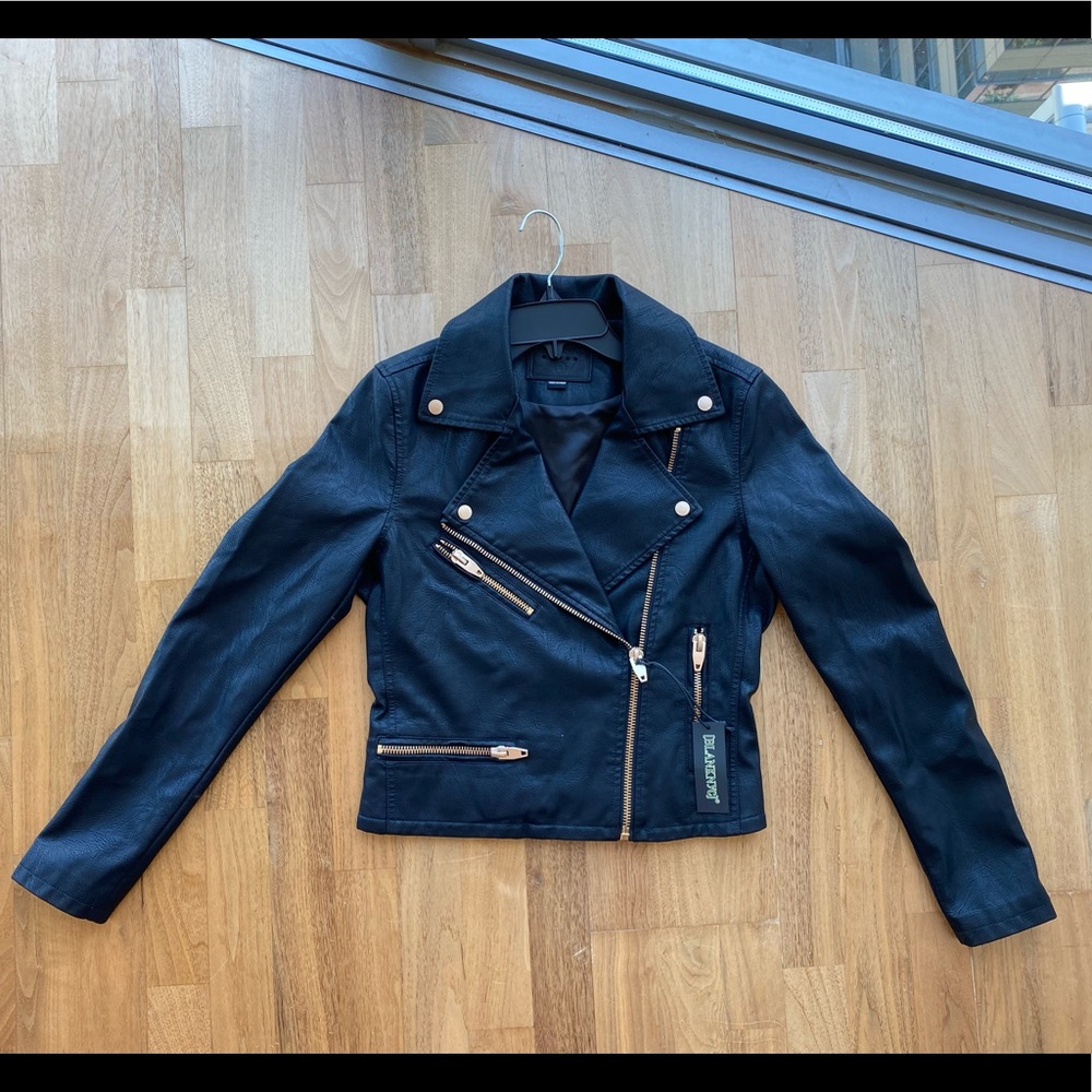 Faux leather jacket